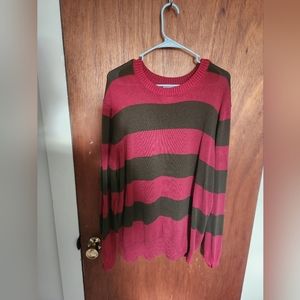 Nightmare on Elmstreet, oversized Freddy sweater